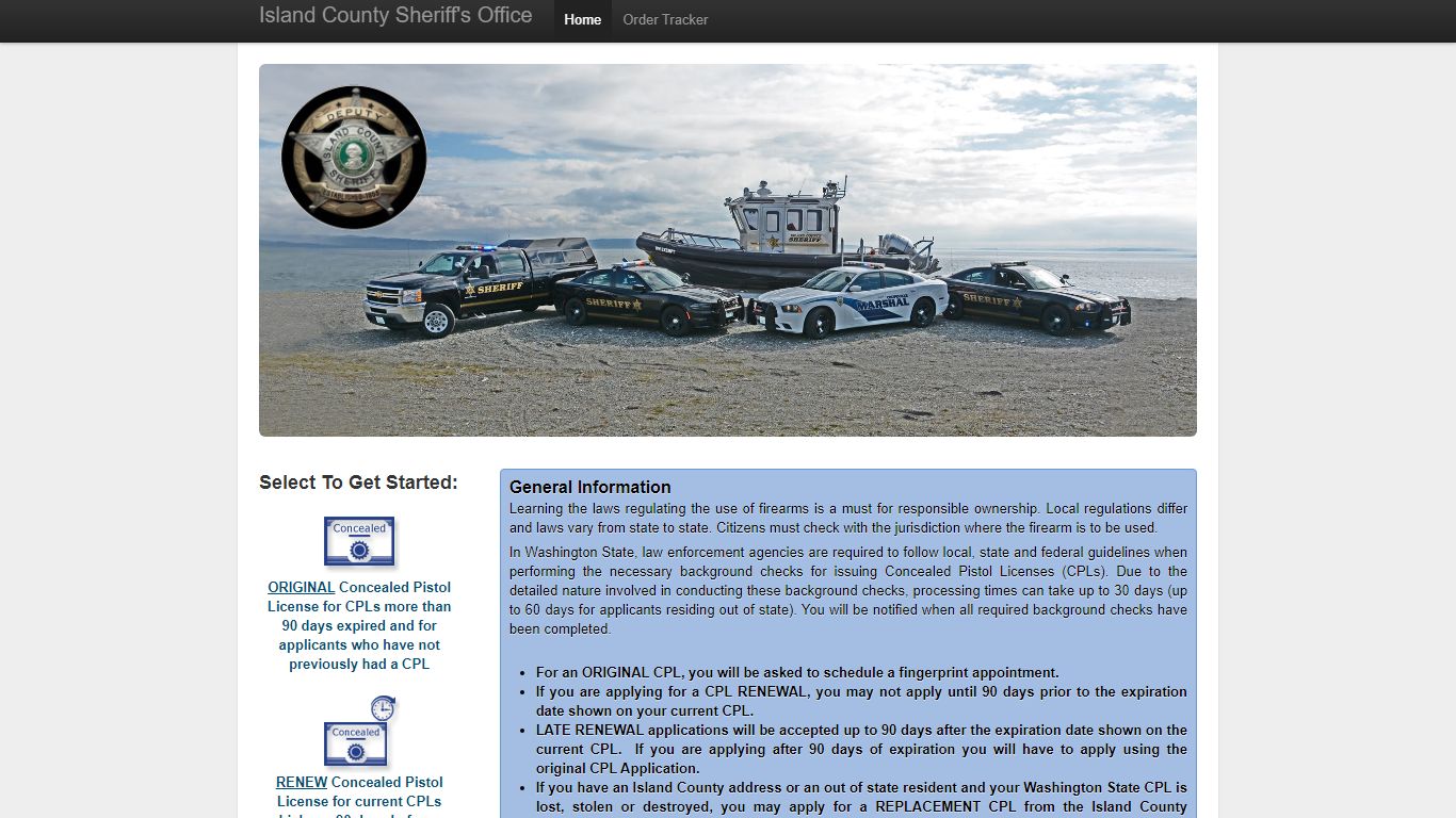 Island County Sheriff's Office Online Concealed Pistol ... - Permitium